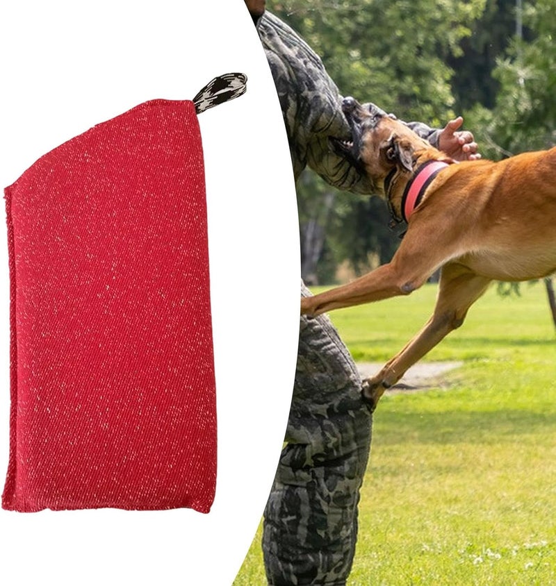 Baoblaze Dog Bite Sleeve Dog Training Sleeve Bite Resistant Sturdy Pet Supplies Bite Protection Sleeve Professional for Puppy Work Dog, red White - Image 4